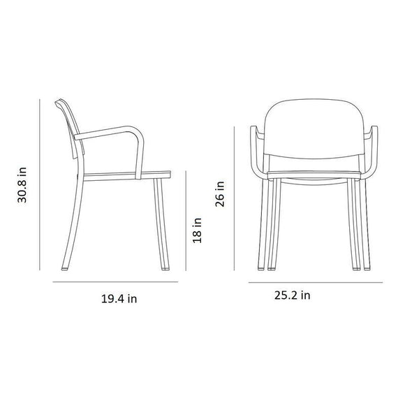 1 Inch Upholstered Armchair