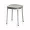 1 Inch Upholstered Low Stool  option Kvadrat Divina Melange 3 0120