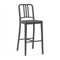 111 Navy Bar and Counter Stool  option Charcoal