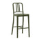 111 Navy Bar and Counter Stool  option Cypress Green
