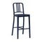 111 Navy Bar and Counter Stool  option Dark Blue