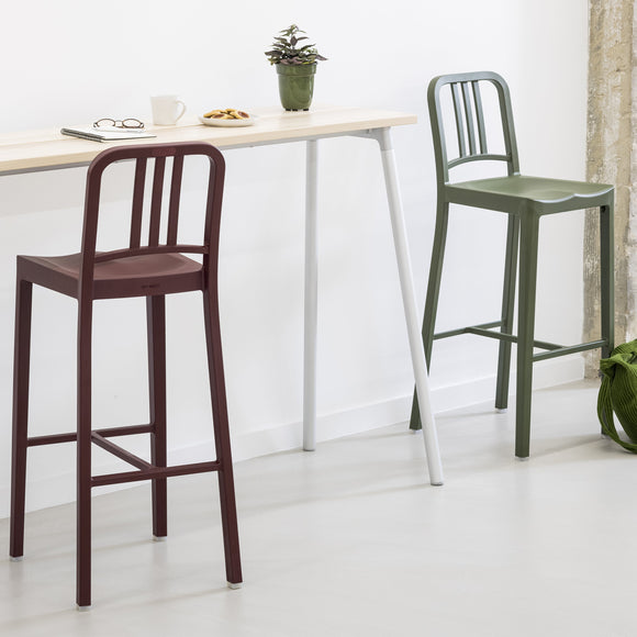 111 Navy Bar and Counter Stool