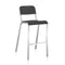 1951 Bar and Counter Stool with Metal Seat  option Lava Black