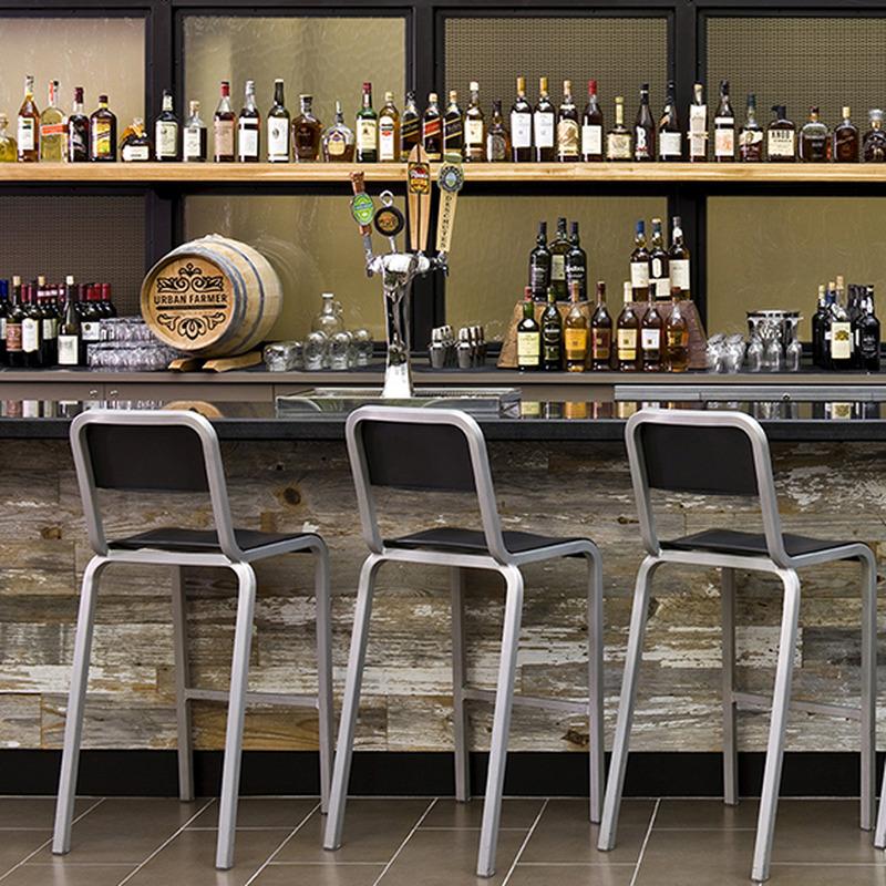 1951 Bar and Counter Stool with Metal Seat