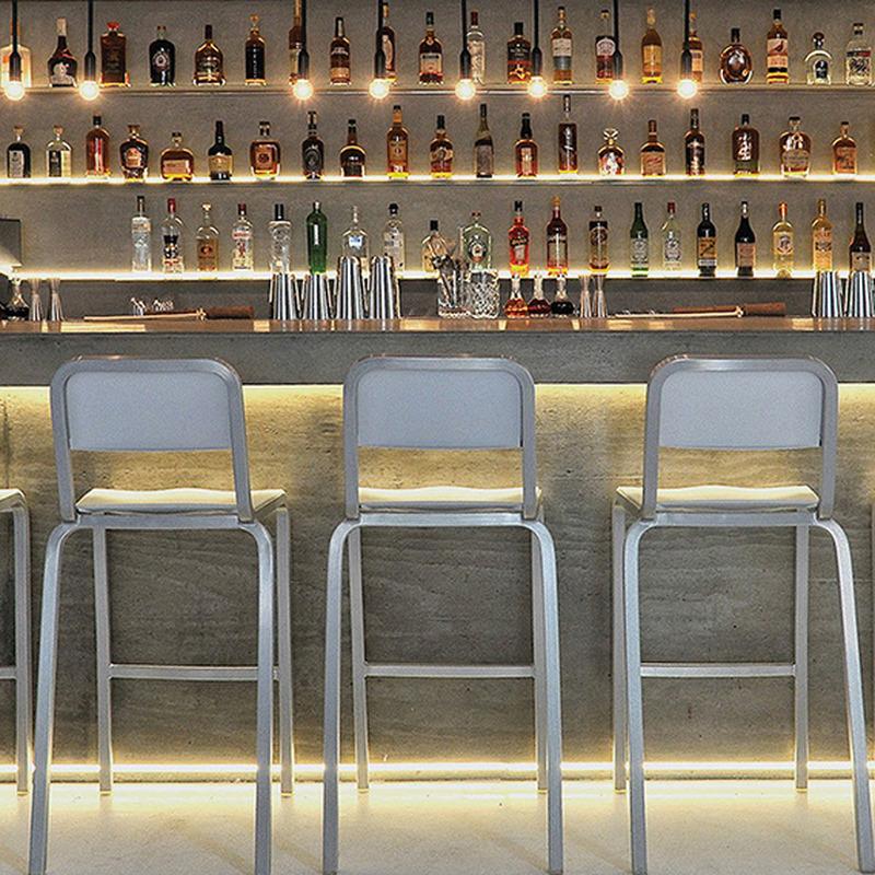 1951 Bar and Counter Stool with Metal Seat