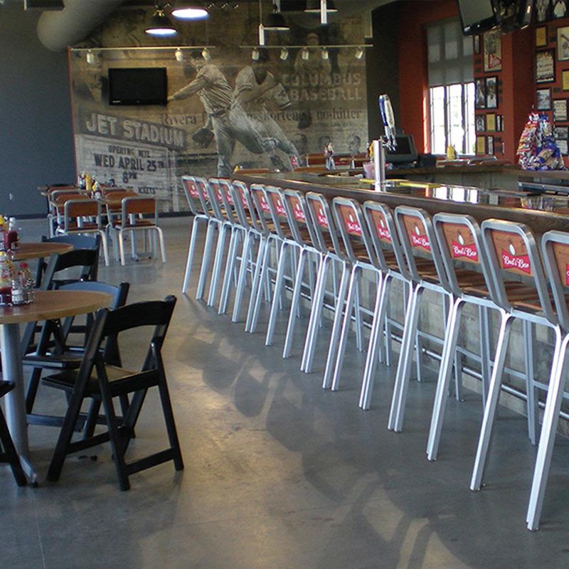 1951 Bar and Counter Stool with Metal Seat