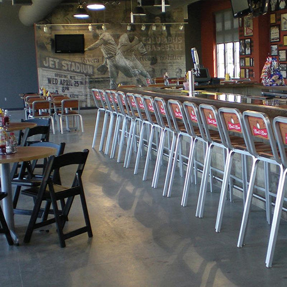 1951 Bar and Counter Stool with Metal Seat