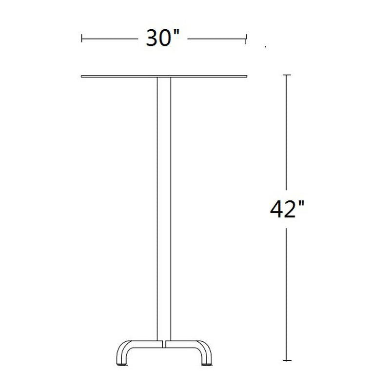 20-06 Round Bar Table