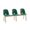 ALFI 3-Seat High-Back Bench  option Green