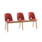 ALFI 3-Seat High-Back Bench  option Red