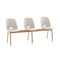ALFI 3-Seat High-Back Bench  option White