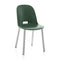 Alfi Aluminum High Back Chair  option Natural Anodized Aluminum