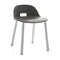 Alfi Aluminum Low Black Chair  option Dark Grey