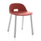 Alfi Aluminum Low Black Chair  option Red