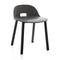 Alfi Aluminum Low Black Chair  option Black Powder Coated Aluminum