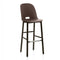 Alfi High Back Bar and Counter Stool  option Dark Ash