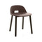 ALFI Low Back Chair  option Dark Ash