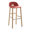 Alfi Low Back Bar and Counter Stool  option Ash