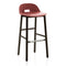 Alfi Low Back Bar and Counter Stool  option Dark Ash