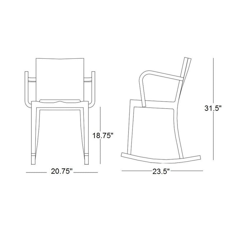 Emeco Hudson Rocking Chair with Arms - 2Modern
