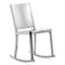 Hudson Rocking Chair  option Polished Aluminum