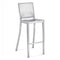 Hudson Bar and Counter Stool  option Brushed Aluminum