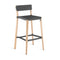 Lancaster Stool  option Dark Grey Powder Coat / Ash