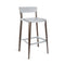 Lancaster Stool  option Light Grey Powder Coat / Dark Ash