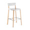 Lancaster Stool  option Polished Aluminum / Ash