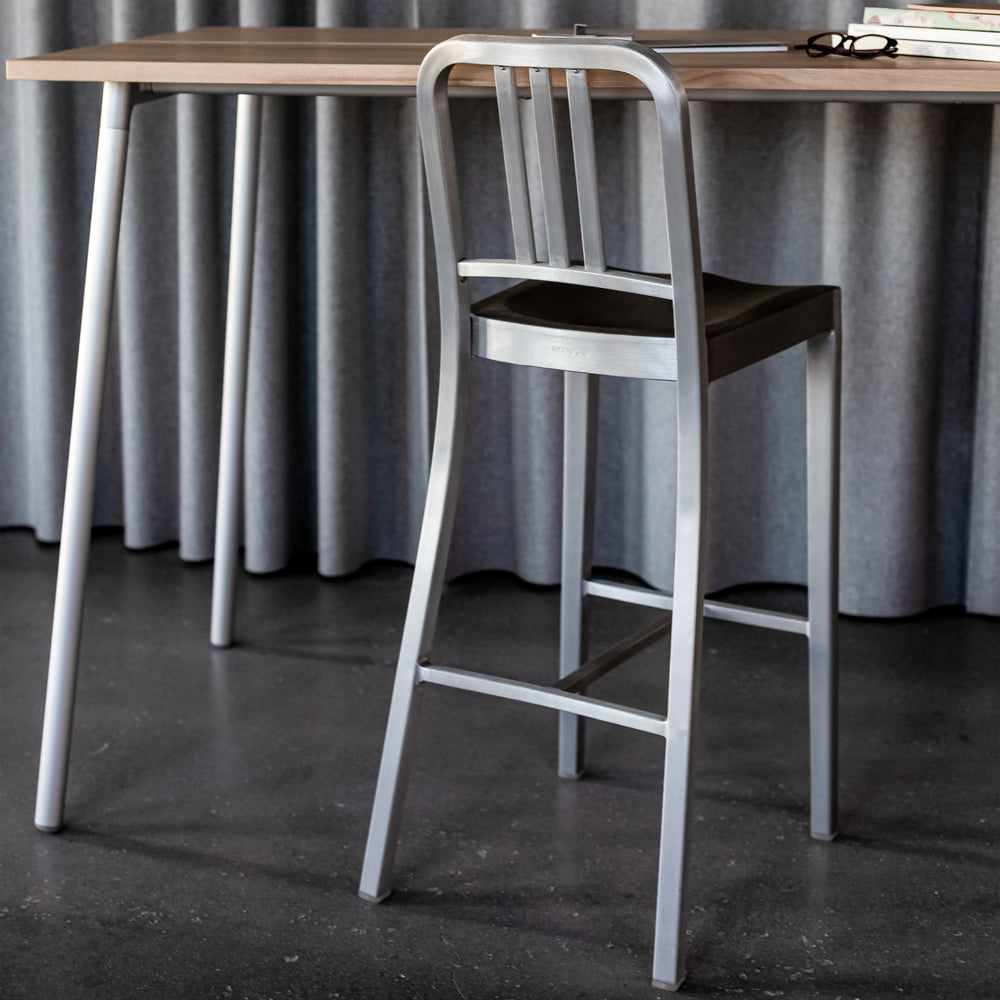 Navy Bar and Counter Stool