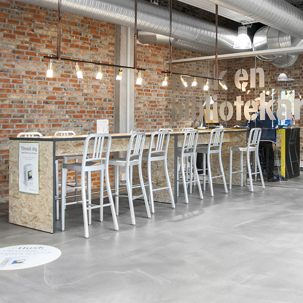 Navy Bar and Counter Stool