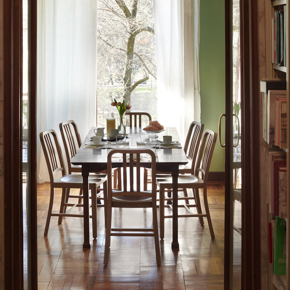 Navy Wood Chair