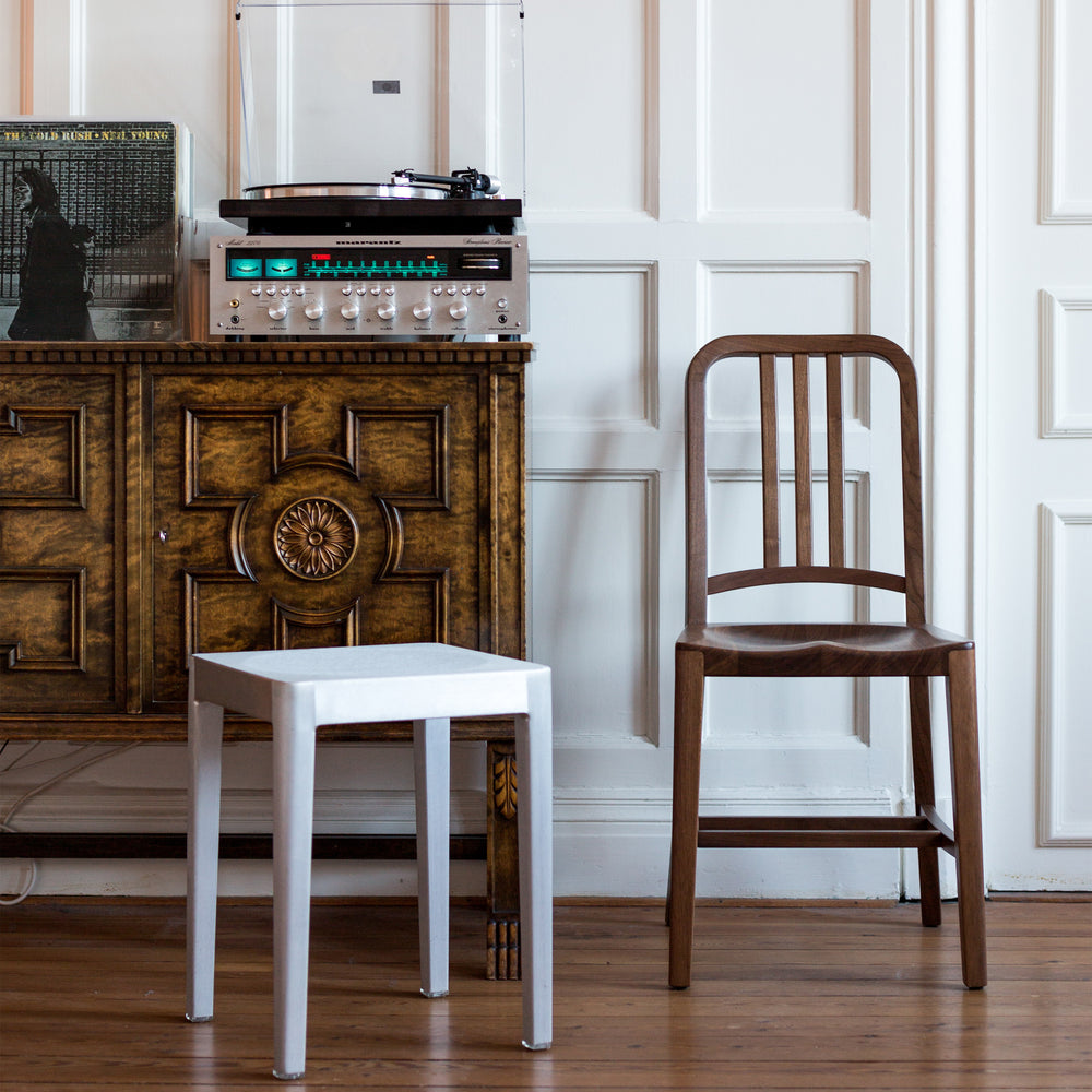Navy Wood Chair