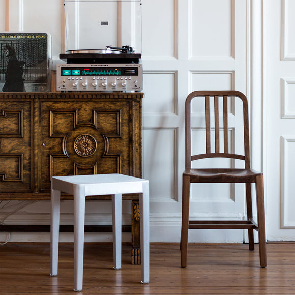 Navy Wood Chair