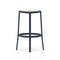 On & On Wood Stool  option Dark Blue