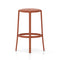 On & On Plastic Bar and Counter Stool  option Orange