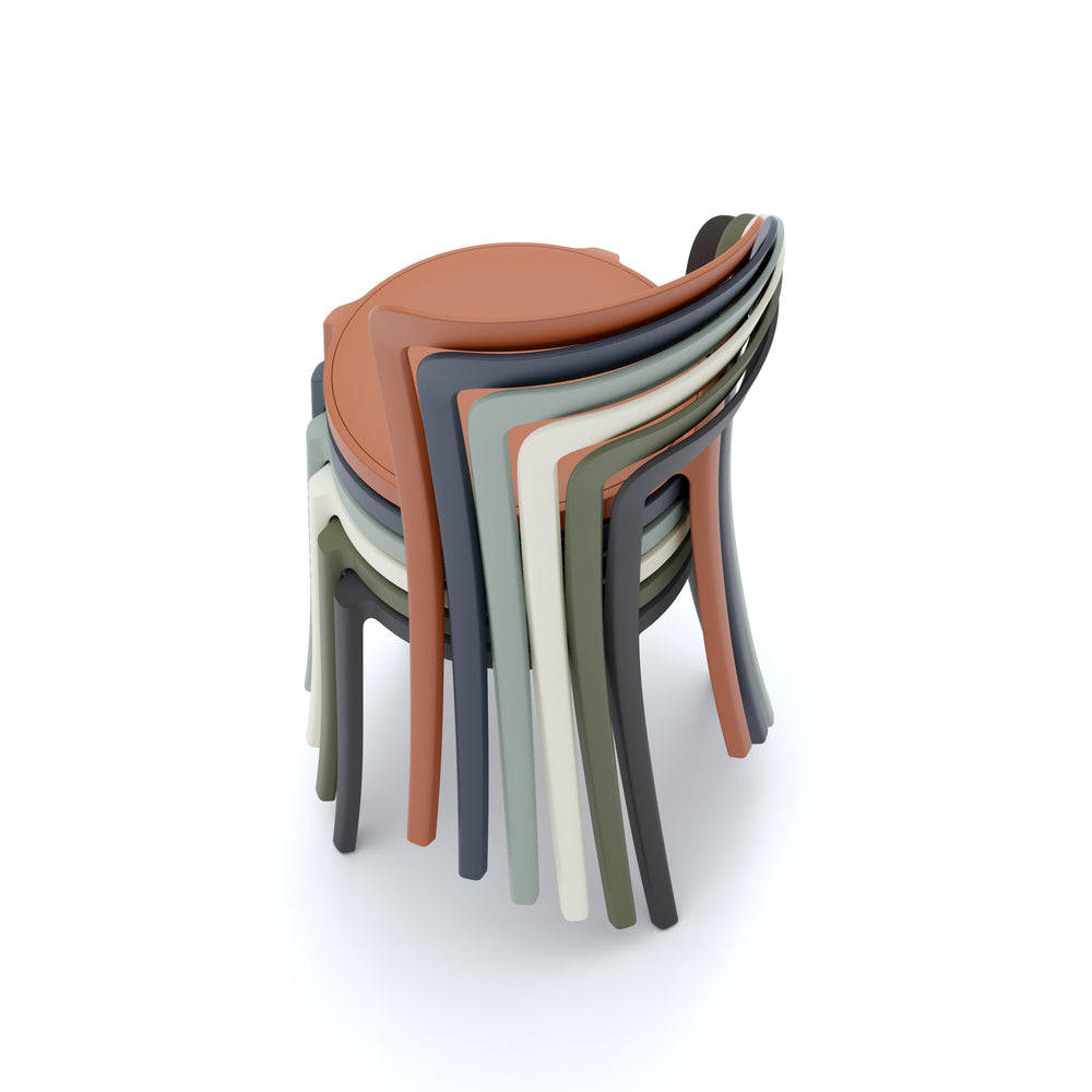 On & On Upholstered Stacking Chair
