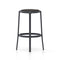 On & On Upholstered Bar and Counter Stool  option Black / Leather Spinneybeck Volo VO BLCK