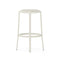 On & On Upholstered Bar and Counter Stool  option White / Leather Spinneybeck Acqua AU 0609