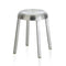 ZA Bar and Counter Stool  option Clear Anodized Hand Brushed