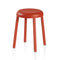 ZA Bar and Counter Stool  option Coral Orange Powder Coated