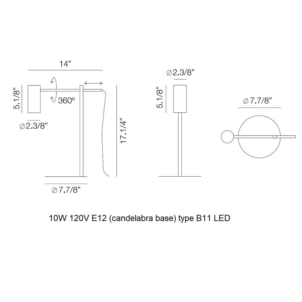 Cyls Reading Table Lamp