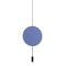 Revolta Pendant Light with Acoustic Panel  option Matte Black / Blue