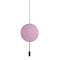 Revolta Pendant Light with Acoustic Panel  option Matte Black / Eggplant