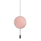 Revolta Pendant Light with Acoustic Panel  option Matte Black / Salmon