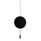 Revolta Pendant Light with Acoustic Panel  option Matte Black
