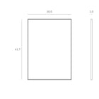 Aged Rectangular Wall Mirror
