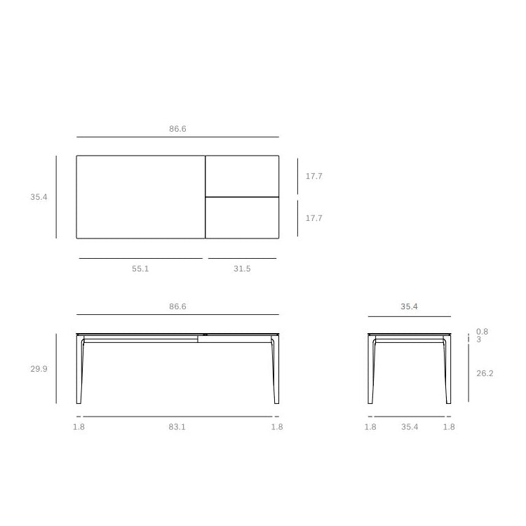 Bok Extendable Dining Table
