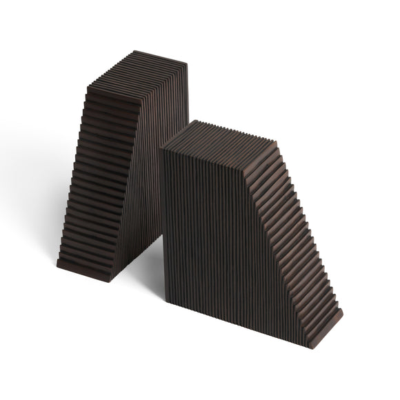 Grooves Book Ends (Set of 2)