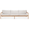 Jack Outdoor Upholstered 3 Seater Sofa  option Off White